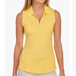 Bette & Court Yellow Sleeveless Performance Top